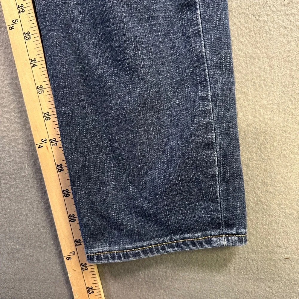 Banana Republic Mens Athletic Tapered Fit Jeans Blue Medium Wash 34x32 Stretch